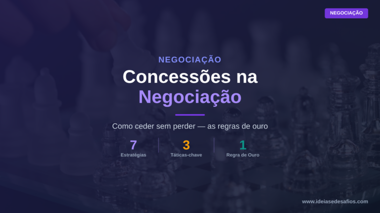 Concessões na Negociação: As Regras Que Todo o Vendedor Deve Conhecer