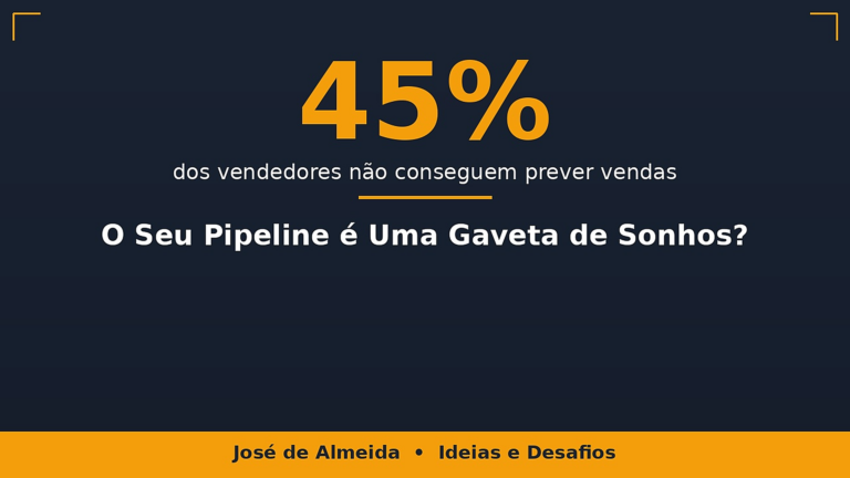O Seu Pipeline é Uma Gaveta de Sonhos? Descubra em 3 Critérios