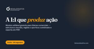 Tracker de 1:1: Reuniões que Geram Ação (Template Editável)
