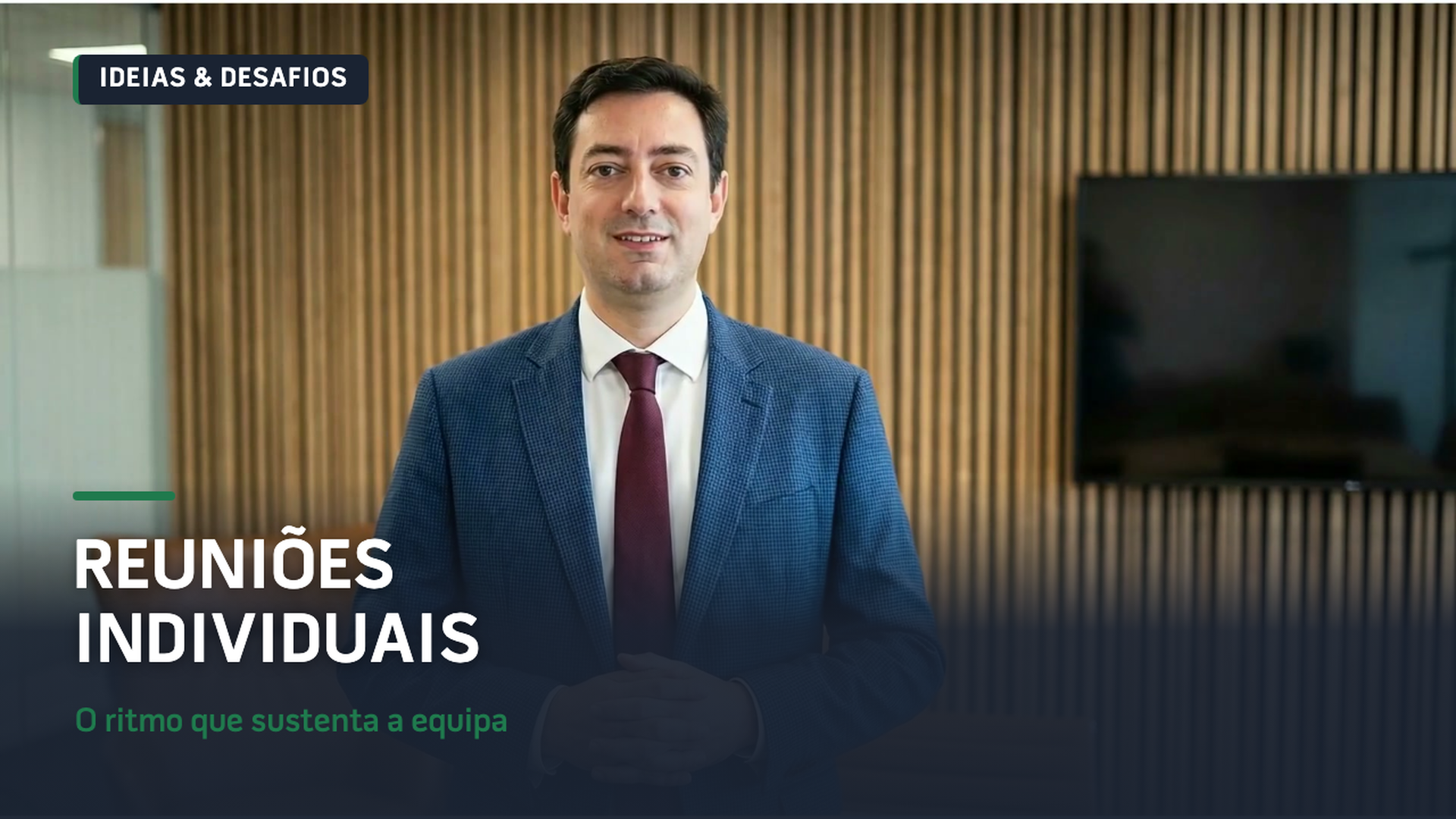 Reuniões individuais: vídeo de José de Almeida, Ideias e Desafios