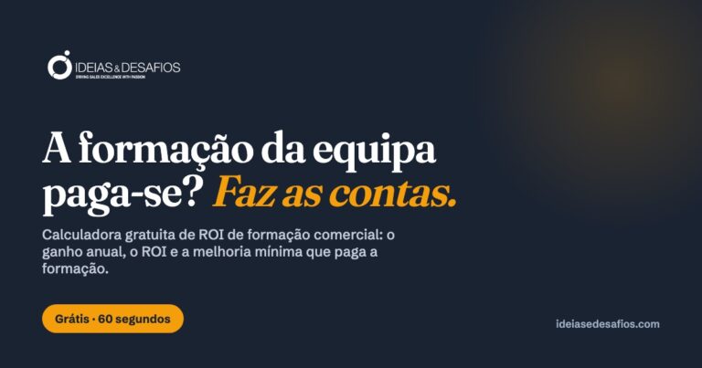 Calculadora de ROI de Formação Comercial