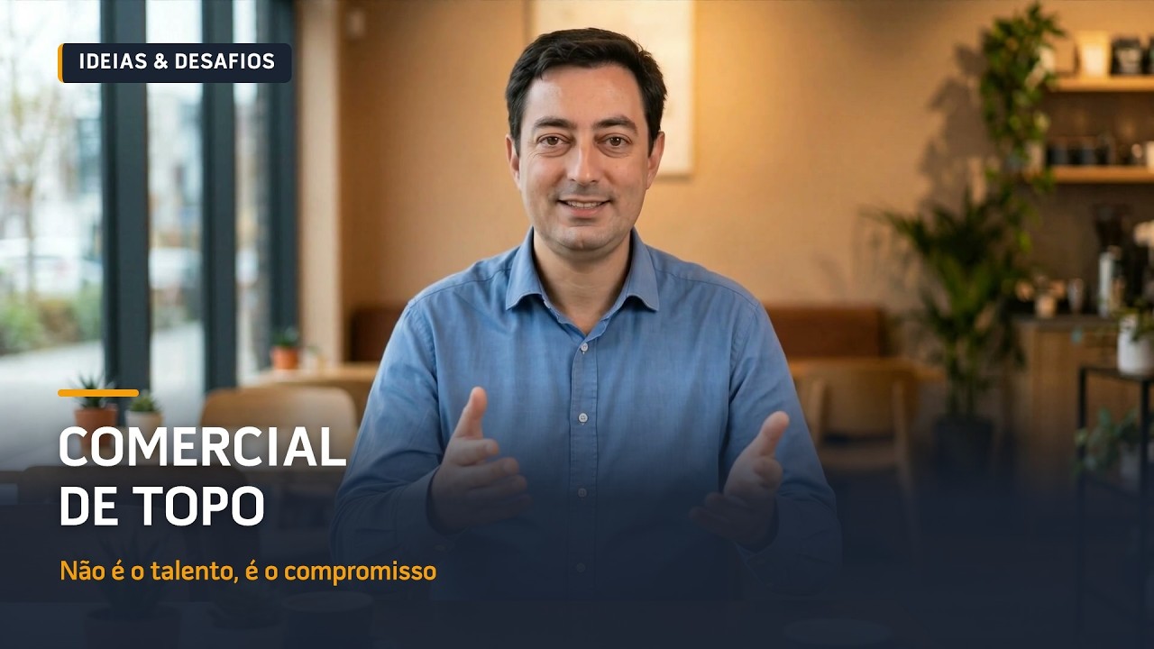 Comercial de topo: não é o talento, é o compromisso. Vídeo de José de Almeida