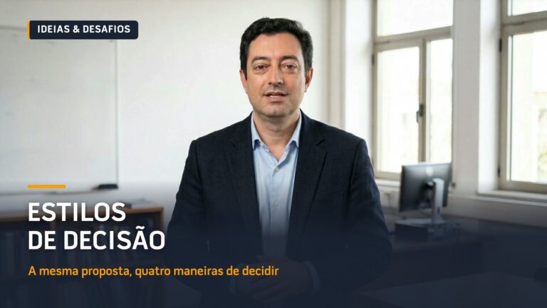 Estilos de Decisão: A Mesma Proposta, Quatro Maneiras de Decidir | Vídeo