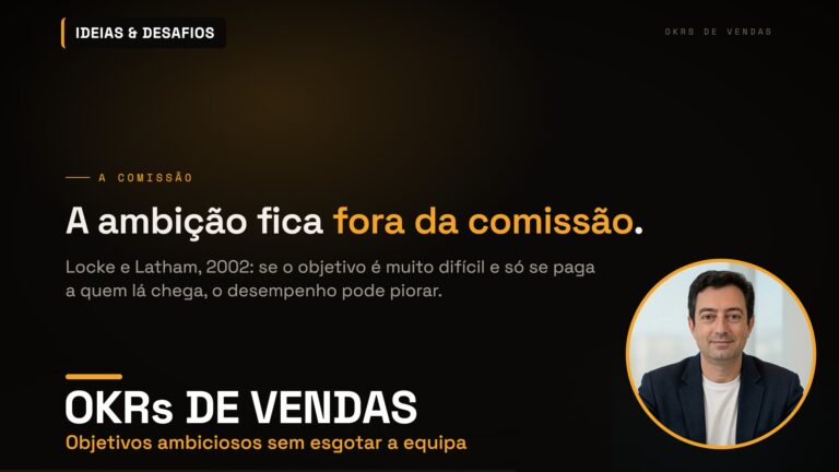 OKRs de Vendas: Como Fixar Objetivos Ambiciosos Sem Esgotar a Equipa | Vídeo