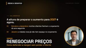 Renegociar Preços para 2027: Como Defender a Margem Sem Perder o Cliente | Vídeo
